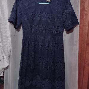 Polagram Large navy blue lace dress